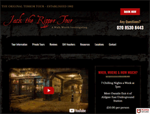 Tablet Screenshot of jack-the-ripper-tour.com